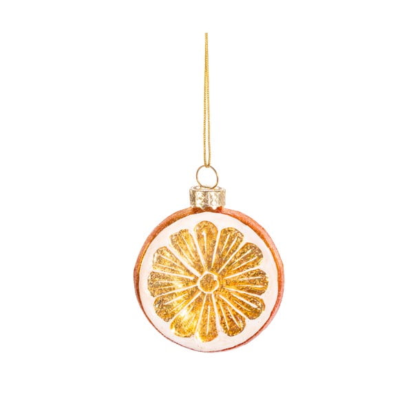 Steklen okrasek za jelko Orange – Sass & Belle