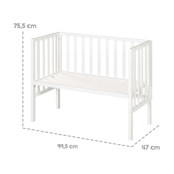 Bela otroška posteljica 90x45 cm – Roba-image-4