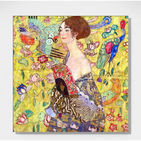 Reprodukcija slike Gustav Klimt - Lady With Fan, 50 x 50 cm-image-1