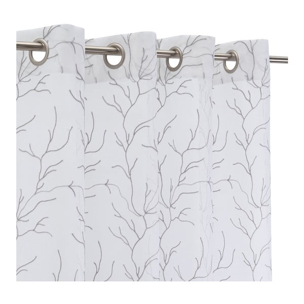 Belo-siva prosojna zavesa 140x260 cm Coral – Casa Selección-image-2