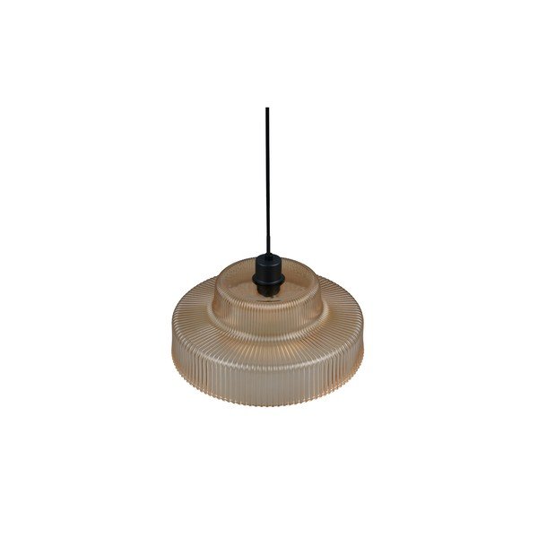 Jantarna viseča svetilka s steklenim senčilom ø 35 cm Abella – Reality-image-3