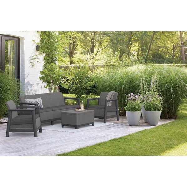 Siv vrtni kavč Scandi Linea – Keter-image-1