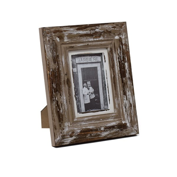 Rjav lesen okvir za fotografije Ego Dekor, na fotografiji 13 x 18 cm
