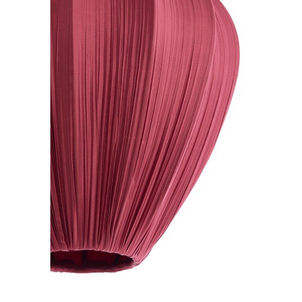 Bordo rdeča viseča svetilka s tekstilnim senčilom ø 12 cm Verita – Light & Living-image-4