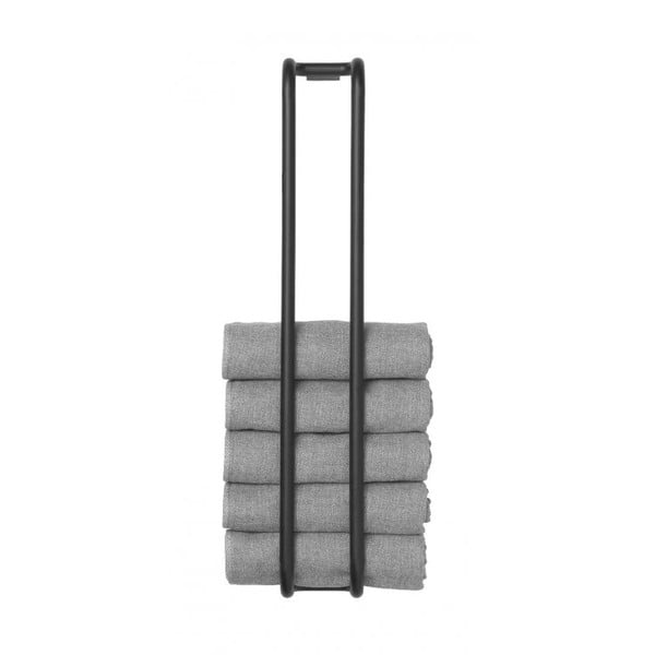 Črno stensko držalo za brisače Modo – Blomus