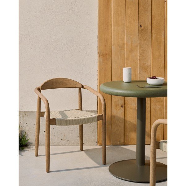 Jedilni stol iz masivnega lesa v bež in naravni barvi Nina – Kave Home-image-1