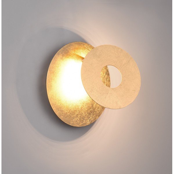 LED stenska svetilka v zlati barvi Leano – Trio-image-2