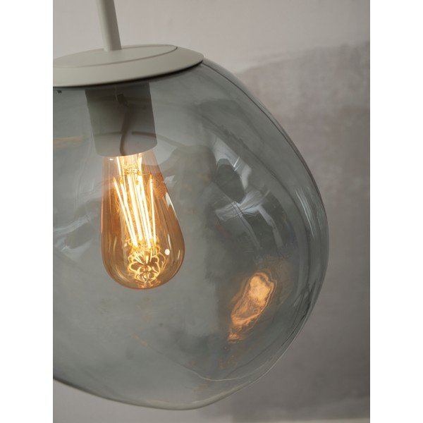 Siva viseča svetilka s steklenim senčnikom ø 12 cm Helsinki – it's about RoMi-image-2