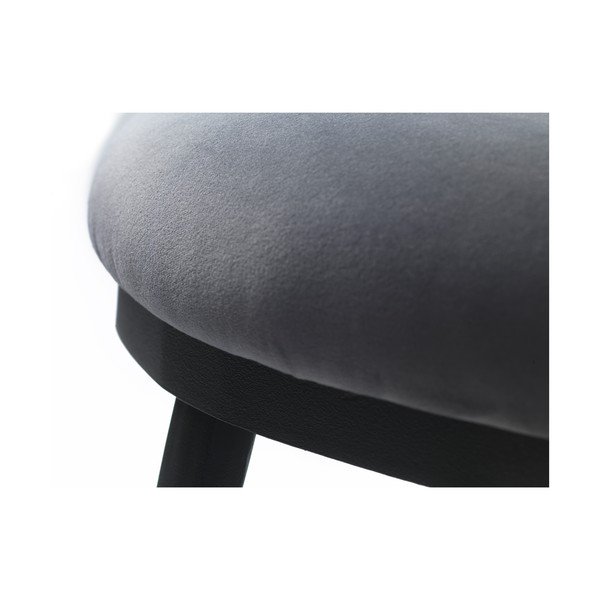 Siva žametna klop Gain – Unique Furniture-image-1