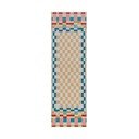 Tekač iz mešanice volne 80x300 cm Checkered Border – Flair Rugs