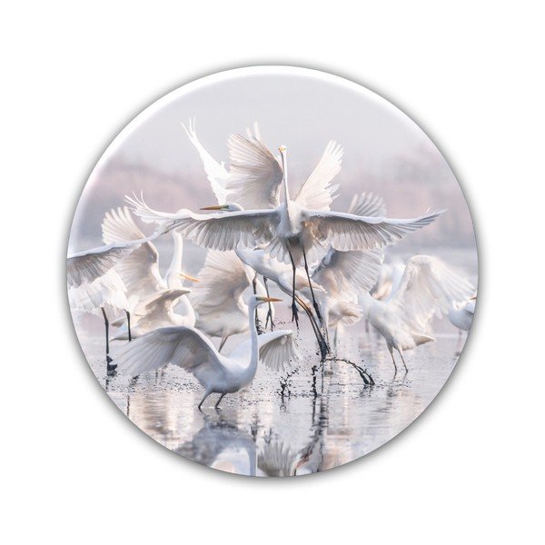 Stenska dekoracija Styler Ring Herons, ø 70 cm