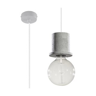 Siva viseča svetilka z betonskimi detajli Sollux Bresso