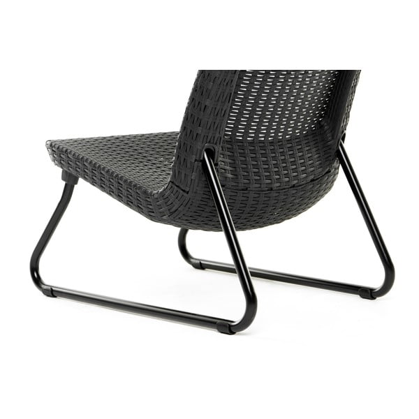 Temno siva vrtna garnitura iz umetnega ratana za 2 osebi Rio – Keter-image-2