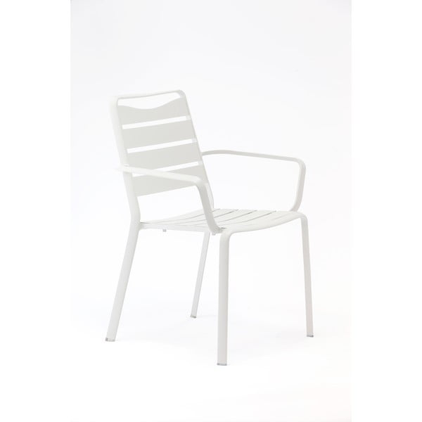 Beli kovinski vrtni stoli v kompletu 4 ks Spring – Ezeis