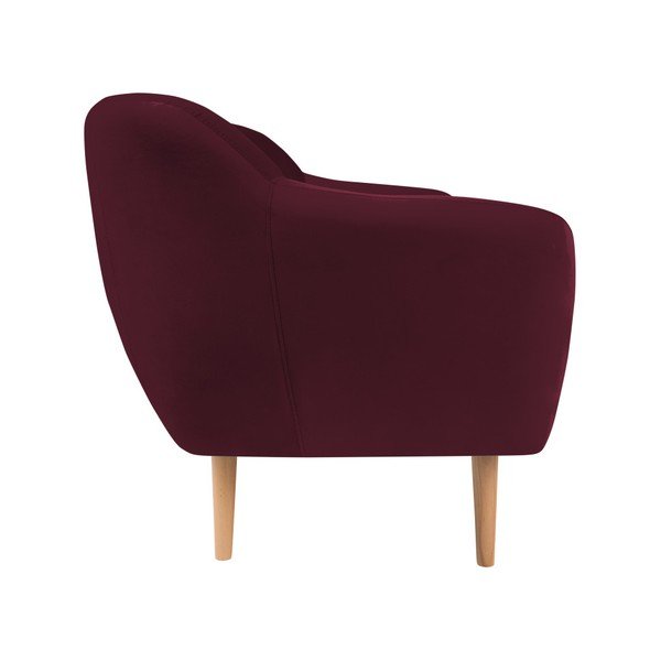 Bordo rdeč dvosed Mazzini Sofas Benito-image-2