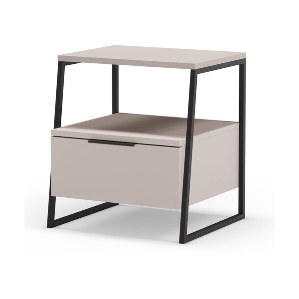 Kremno bela nočna omarica Velia – Marckeric