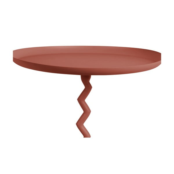 Kovinska okrogla stranska mizica ø 40 cm Zig Zag – Leitmotiv-image-1