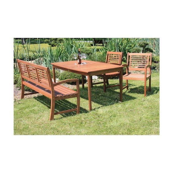 Vrtna miza iz masivnega evkaliptusa 90x150 cm Madison – Garden Pleasure-image-1