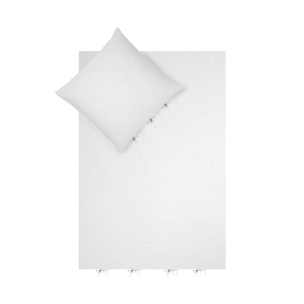 Svetlo siva enojna posteljnina Port Maine, 135 x 200 cm