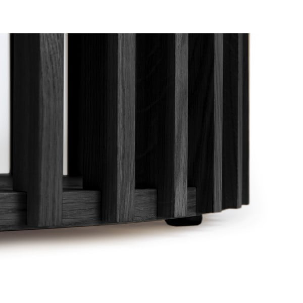 Črna hrastova mizica Woodman Drum, ø 83 cm-image-1