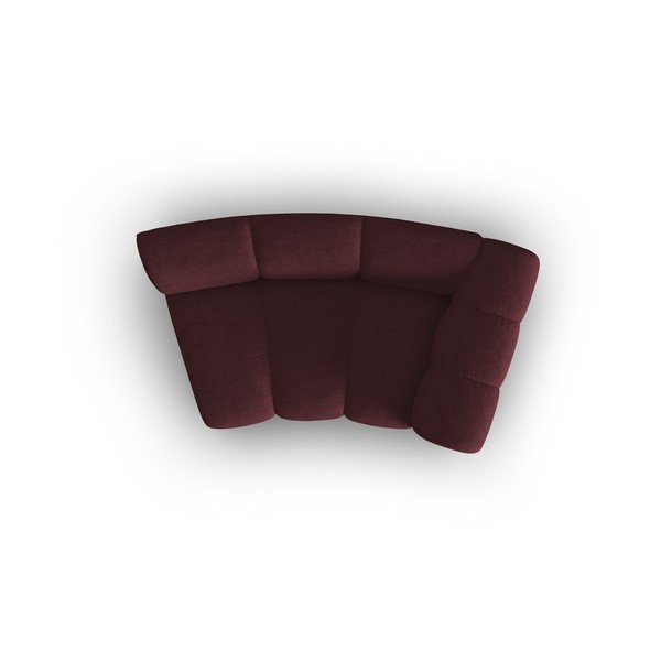 Bordo rdeča modularna sedežna garnitura (desni kot) Lupine – Micadoni Home-image-4