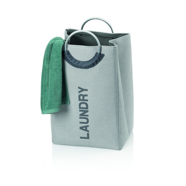 Siva tekstilna košara za perilo Kela Palma-image-1