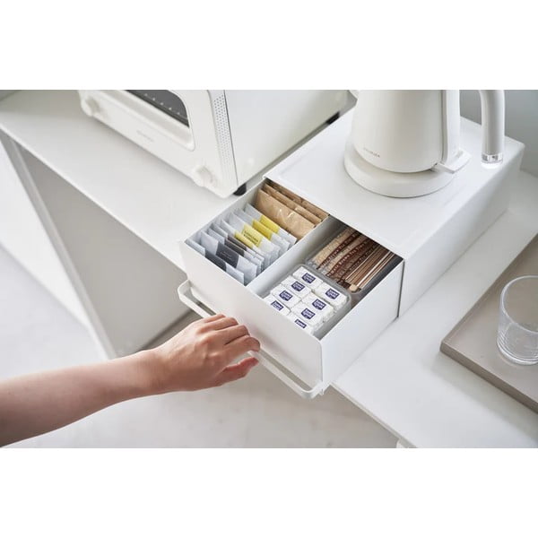 Bela škatla za čaj Tower – YAMAZAKI-image-1