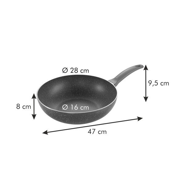 Vok ponev ø 28 cm Manico  Rosso – Tescoma-image-3