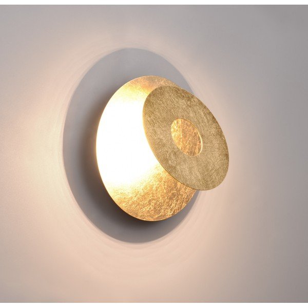 LED stenska svetilka v zlati barvi Leano – Trio-image-1