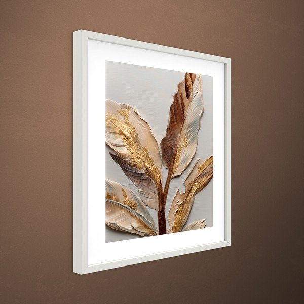 Tiskana slika z okvirjem 40x50 cm Golden Strelitzia – Styler-image-3