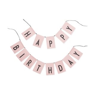 Roza girlanda Design Letters Happy Birthday