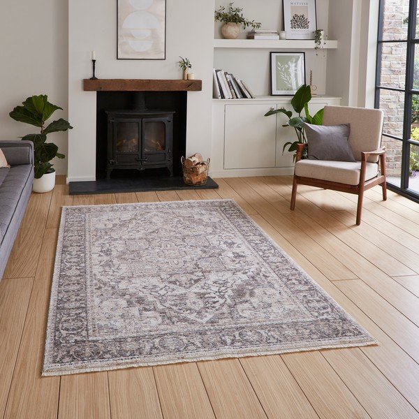 Siva/bež preproga 120x170 cm Vintage – Think Rugs-image-1