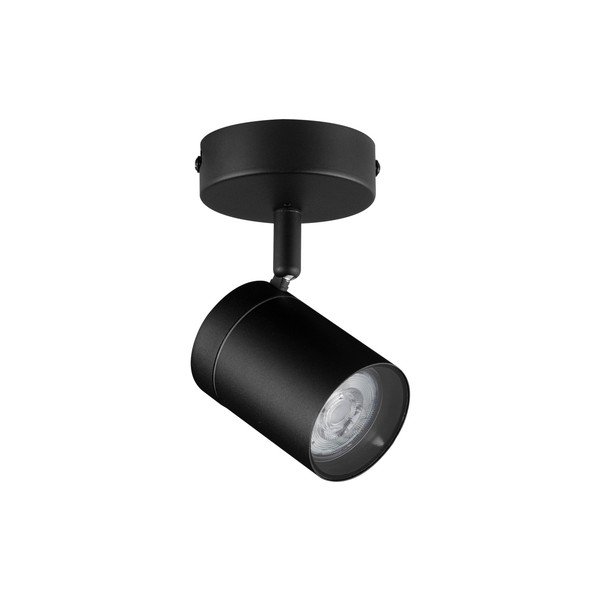 Mat črno kovinsko točkovno svetilo z upogljivo konstrukcijo 12x8 cm Alma – Nova Luce