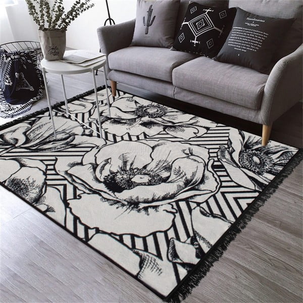 Reverzibilna pralna preproga Kate Louise Doube Sided Rug Blackrose, 140 x 215 cm-image-1