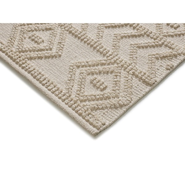 Kremno bela ročno tkana pralna preproga iz recikliranega bombaža 160x230 cm Pamuk – Universal-image-2