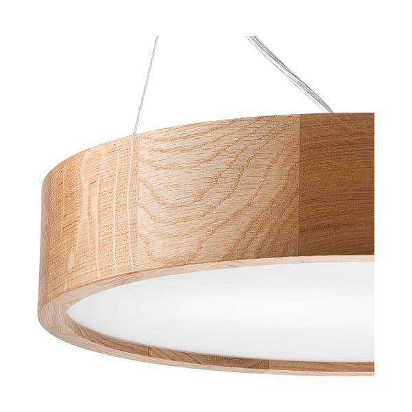 Rjava viseča svetilka s steklenim senčnikom ø 47 cm Eveline – LAMKUR-image-3