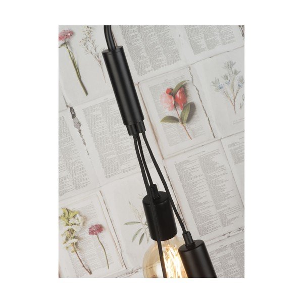 Črna/siva stoječa svetilka s kovinskim senčnikom (višina 190 cm) Oslo – it's about RoMi-image-3