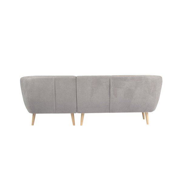 Svetlo siva sedežna garnitura z ležalnikom na desni strani Mazzini Sofas Sardaigne-image-2