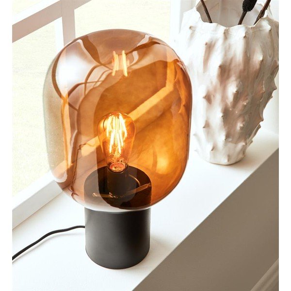 Steklena namizna svetilka Markslöjd Brooklyn, višina 43,5 cm-image-2