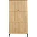 Garderobna omara v hrastovem dekorju v naravni barvi 99x200x60 cm Albany  – Actona