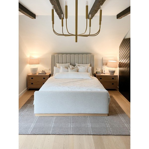 Antracitno siva volnena preproga 120x180 cm Calisia M Grid Prime – Agnella-image-4