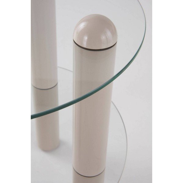 Steklena okrogla stranska mizica ø 48 cm Egan – Jotex-image-2
