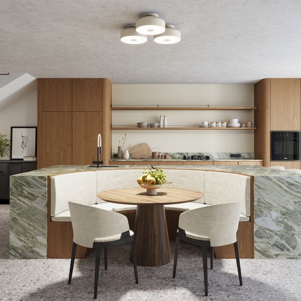 Kremno bela stropna svetilka ø 30 cm Blacko – Sollux-image-2