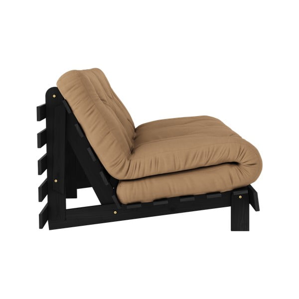 Rjava raztegljiva sedežna garnitura 160 cm Roots Black Night – Karup Design-image-4