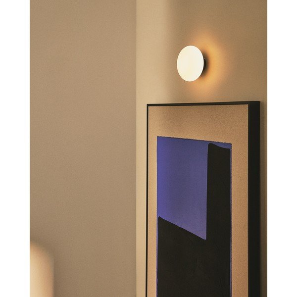 Bela/črna stenska svetilka ø 15 cm Bamila – Kave Home-image-1