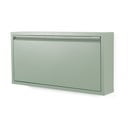 Prašno zelena kovinska preklopna omarica za čevlje 75x37,5x12,5 cm Billy – Spinder Design