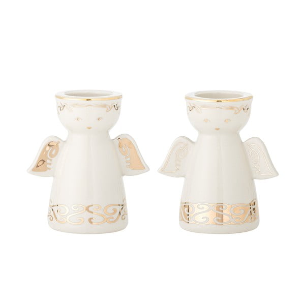 Lončeni svečniki v kompletu za čajno svečko 2 ks Faella – Bloomingville