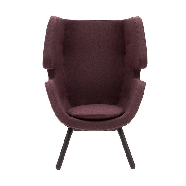 Temno vijoličen fotelj Softline Moai