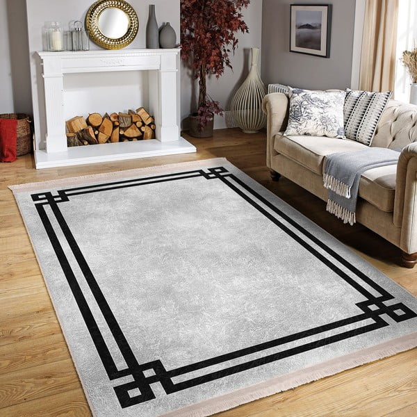 Črno-siva preproga 160x230 cm - Mila Home-image-3
