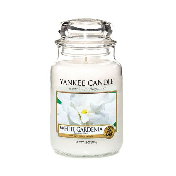 Yankee Candle White Gardenia, čas gorenja 110 - 150 ur